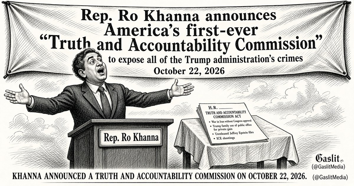 Khanna introduces Truth Commission to investigate Trump abuses